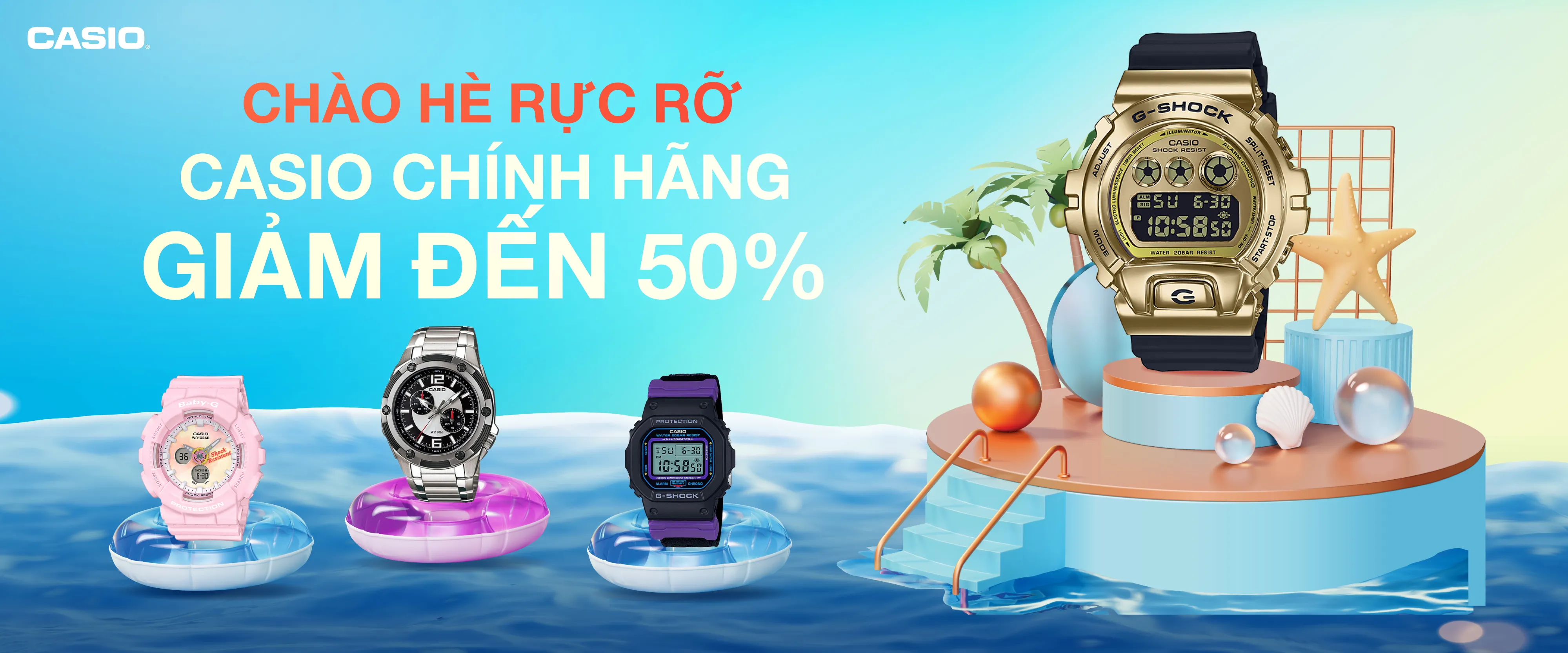 Đồng hồ Casio giảm giá từ 15% tới 70%
